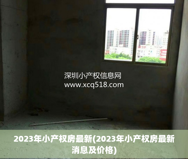 2023年小产权房最新(2023年小产权房最新消息及价格)