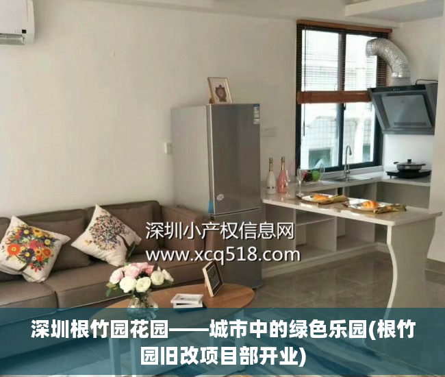 深圳根竹园花园——城市中的绿色乐园(根竹园旧改项目部开业)