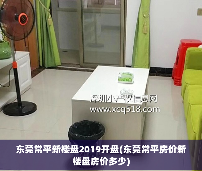 东莞常平新楼盘2019开盘(东莞常平房价新楼盘房价多少)