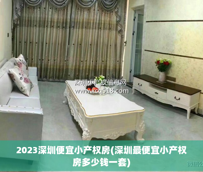 2023深圳便宜小产权房(深圳最便宜小产权房多少钱一套)