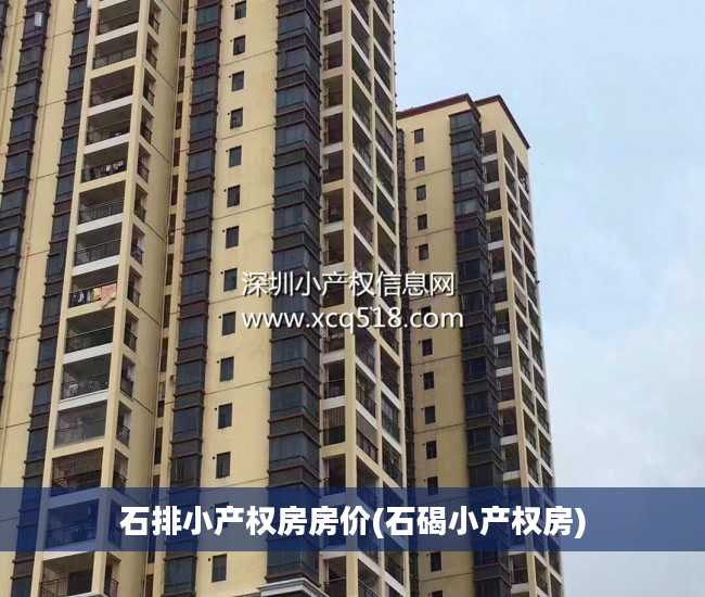 石排小产权房房价(石碣小产权房)