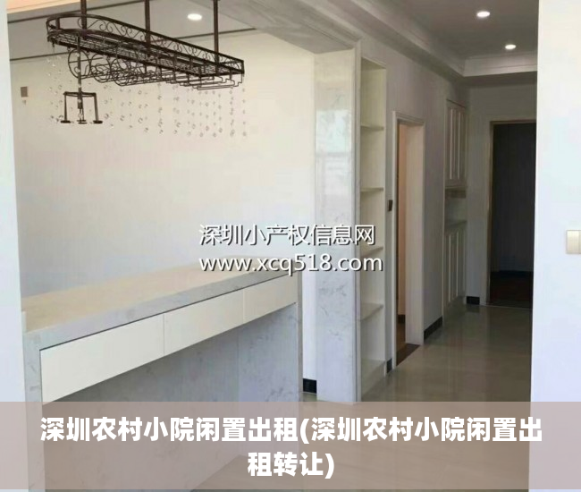 深圳农村小院闲置出租(深圳农村小院闲置出租转让)