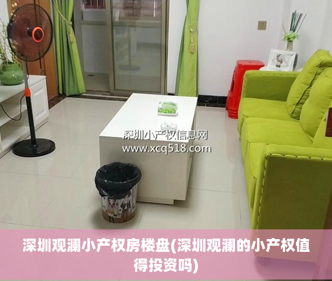 深圳观澜小产权房楼盘(深圳观澜的小产权值得投资吗)