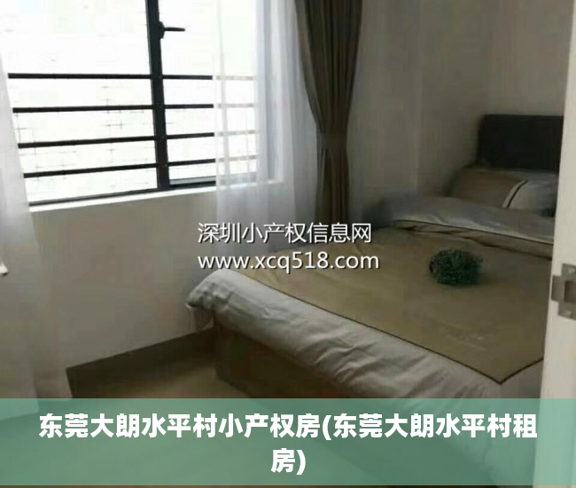 东莞大朗水平村小产权房(东莞大朗水平村租房)