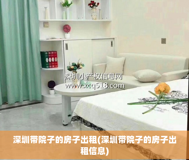 深圳带院子的房子出租(深圳带院子的房子出租信息)