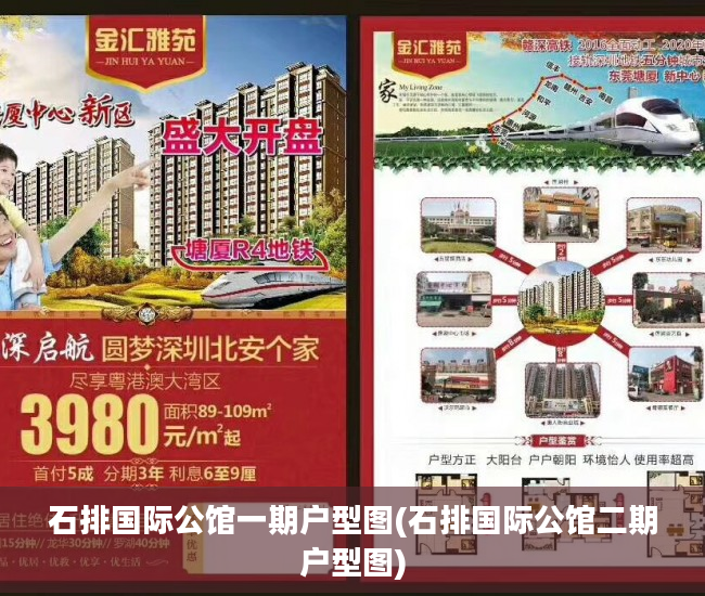 石排国际公馆一期户型图(石排国际公馆二期户型图)