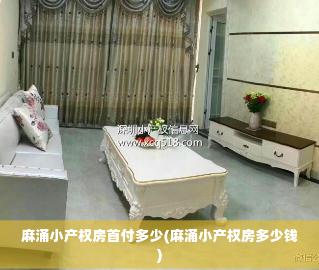 麻涌小产权房首付多少(麻涌小产权房多少钱)