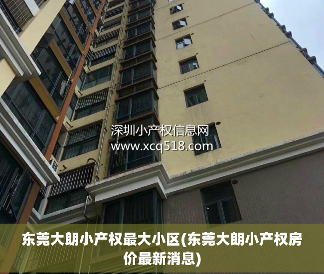 东莞大朗小产权最大小区(东莞大朗小产权房价最新消息)