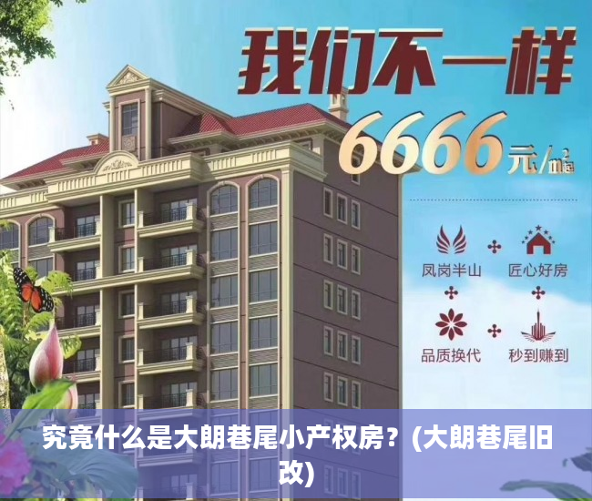 究竟什么是大朗巷尾小产权房？(大朗巷尾旧改)