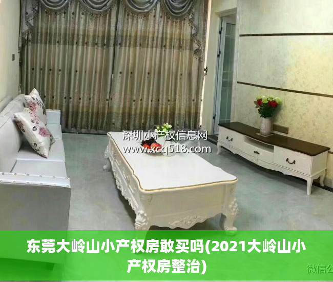 东莞大岭山小产权房敢买吗(2021大岭山小产权房整治)