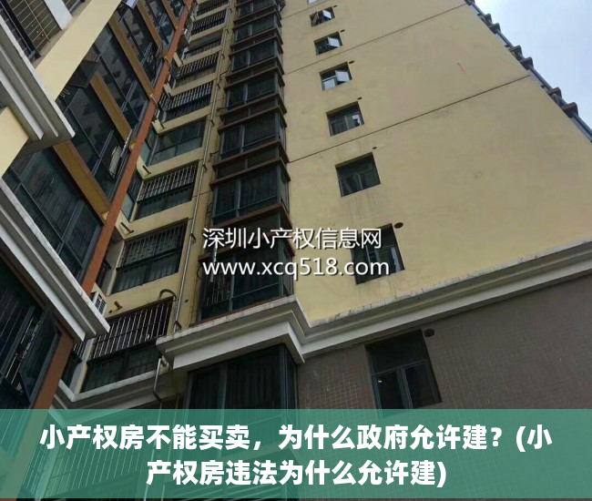 小产权房不能买卖，为什么政府允许建？(小产权房违法为什么允许建)