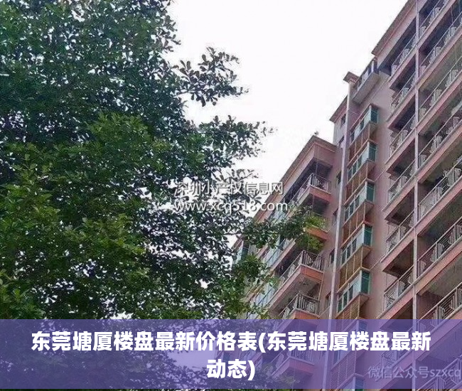 东莞塘厦楼盘最新价格表(东莞塘厦楼盘最新动态)