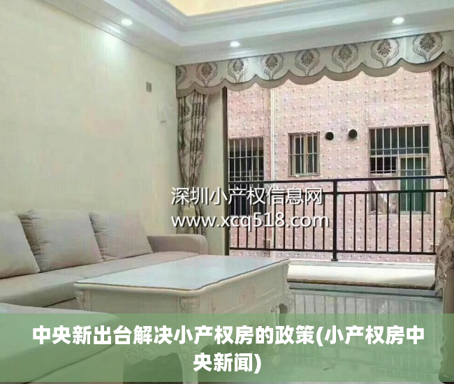 中央新出台解决小产权房的政策(小产权房中央新闻)