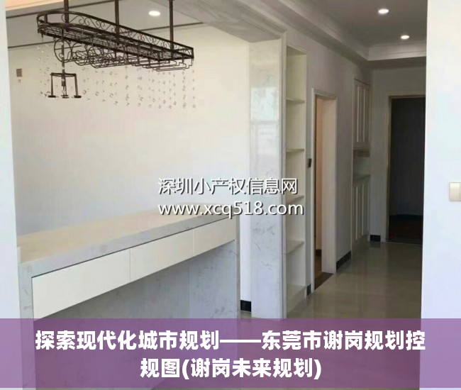 探索现代化城市规划——东莞市谢岗规划控规图(谢岗未来规划)