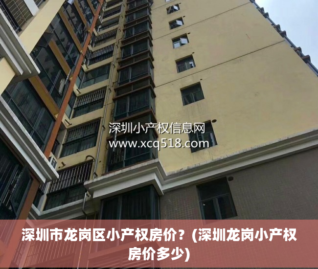 深圳市龙岗区小产权房价？(深圳龙岗小产权房价多少)