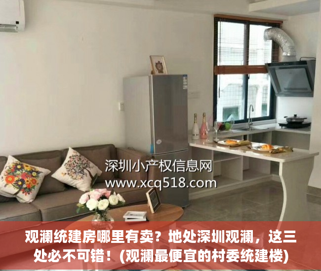观澜统建房哪里有卖？地处深圳观澜，这三处必不可错！(观澜最便宜的村委统建楼)