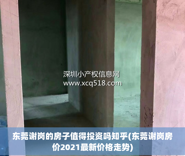 东莞谢岗的房子值得投资吗知乎(东莞谢岗房价2021最新价格走势)