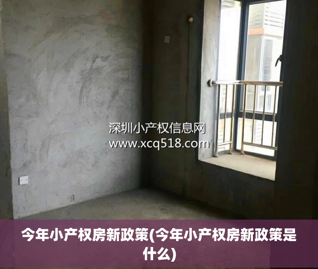今年小产权房新政策(今年小产权房新政策是什么)