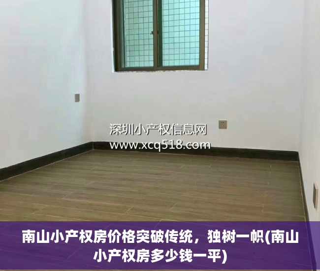 南山小产权房价格突破传统，独树一帜(南山小产权房多少钱一平)