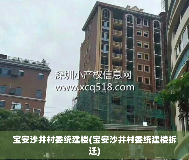 宝安沙井村委统建楼(宝安沙井村委统建楼拆迁)