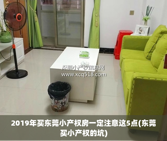 2019年买东莞小产权房一定注意这5点(东莞买小产权的坑)