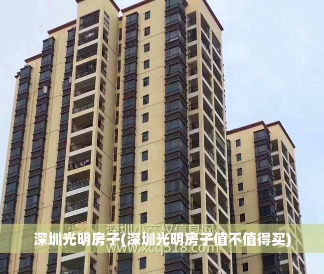 深圳光明房子(深圳光明房子值不值得买)