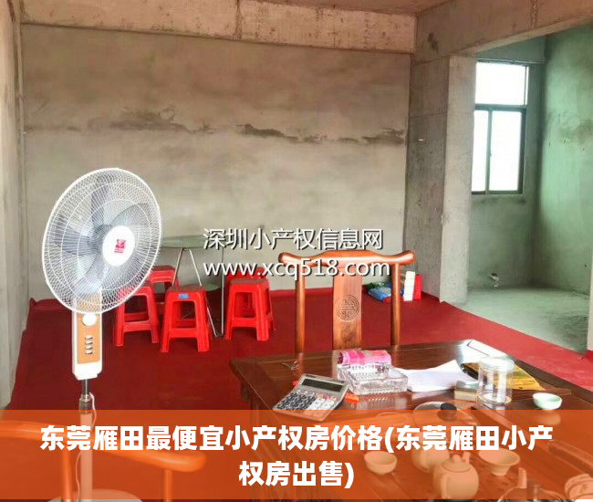 东莞雁田最便宜小产权房价格(东莞雁田小产权房出售)