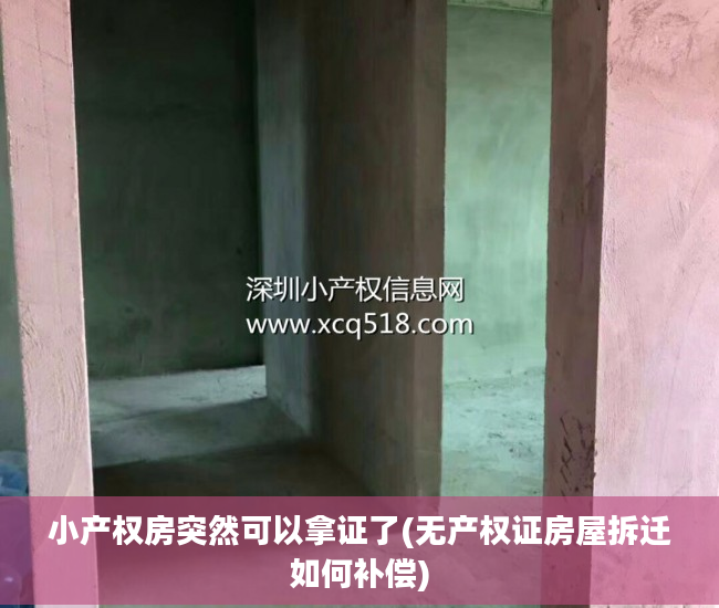 小产权房突然可以拿证了(无产权证房屋拆迁如何补偿)
