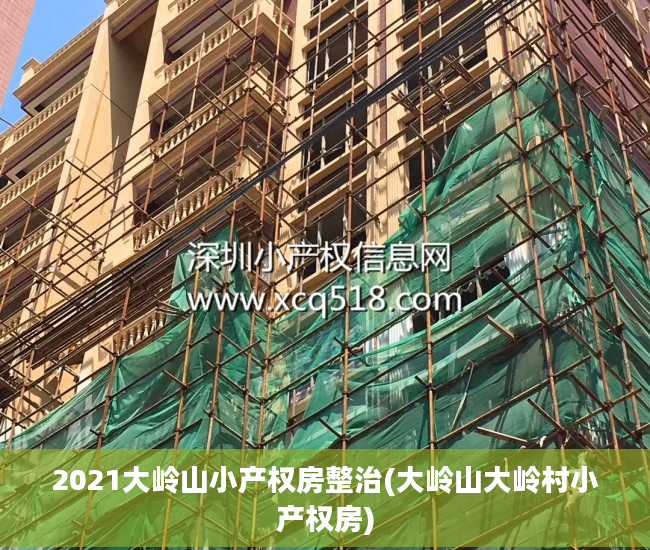 2021大岭山小产权房整治(大岭山大岭村小产权房)