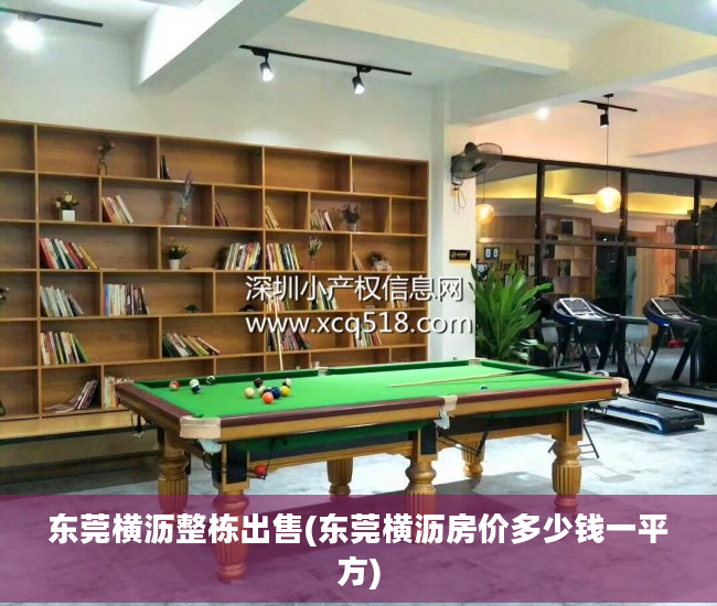 东莞横沥整栋出售(东莞横沥房价多少钱一平方)