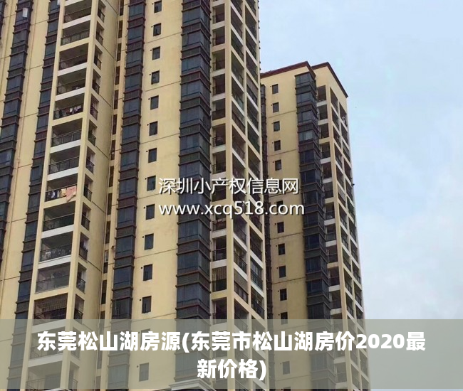 东莞松山湖房源(东莞市松山湖房价2020最新价格)