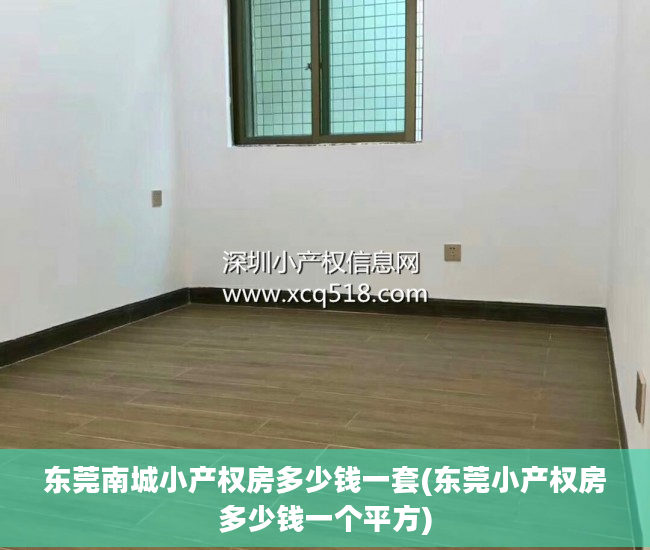 东莞南城小产权房多少钱一套(东莞小产权房多少钱一个平方)