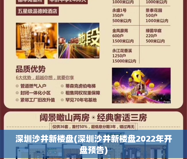 深圳沙井新楼盘(深圳沙井新楼盘2022年开盘预告)