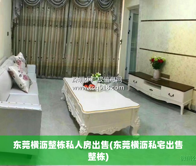 东莞横沥整栋私人房出售(东莞横沥私宅出售整栋)