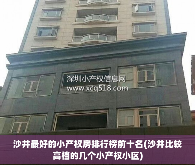 沙井最好的小产权房排行榜前十名(沙井比较高档的几个小产权小区)