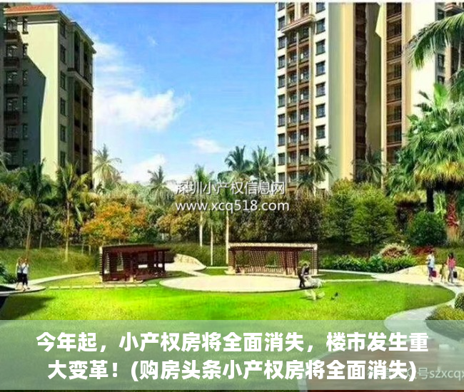 今年起，小产权房将全面消失，楼市发生重大变革！(购房头条小产权房将全面消失)