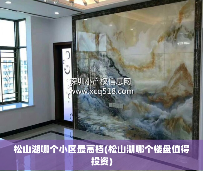 松山湖哪个小区最高档(松山湖哪个楼盘值得投资)