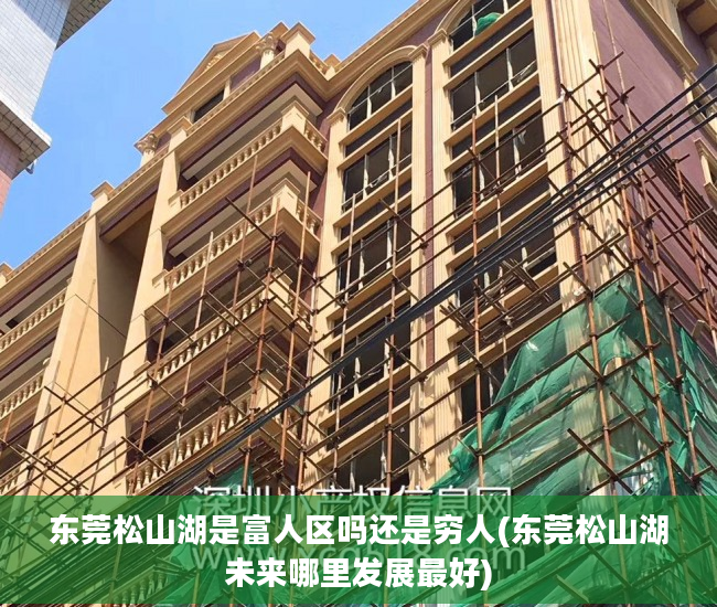 东莞松山湖是富人区吗还是穷人(东莞松山湖未来哪里发展最好)