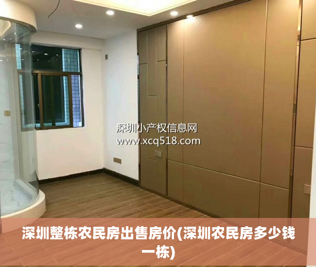 深圳整栋农民房出售房价(深圳农民房多少钱一栋)