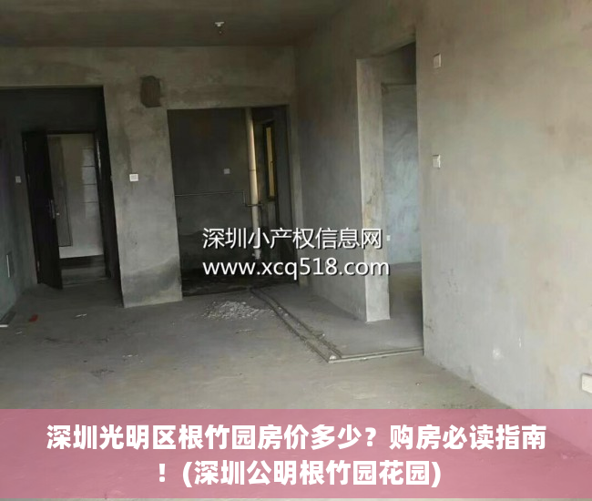 深圳光明区根竹园房价多少？购房必读指南！(深圳公明根竹园花园)