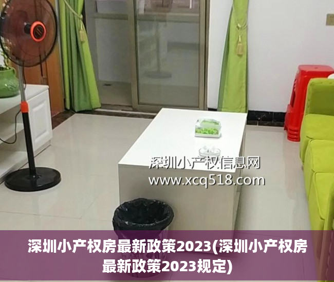 深圳小产权房最新政策2023(深圳小产权房最新政策2023规定)