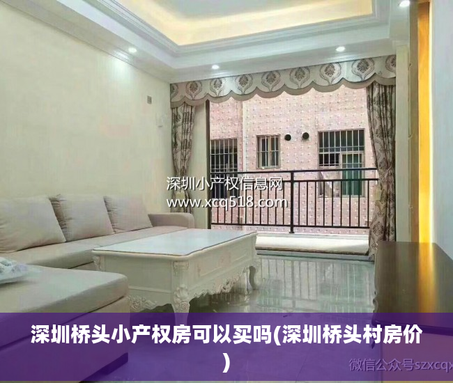 深圳桥头小产权房可以买吗(深圳桥头村房价)