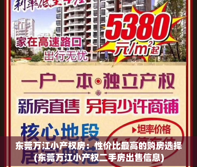 东莞万江小产权房：性价比最高的购房选择(东莞万江小产权二手房出售信息)