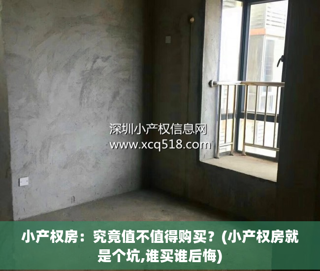 小产权房：究竟值不值得购买？(小产权房就是个坑,谁买谁后悔)