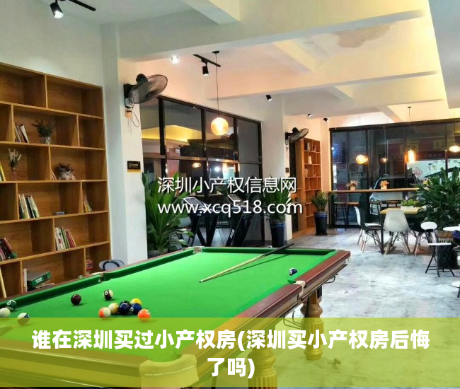 谁在深圳买过小产权房(深圳买小产权房后悔了吗)