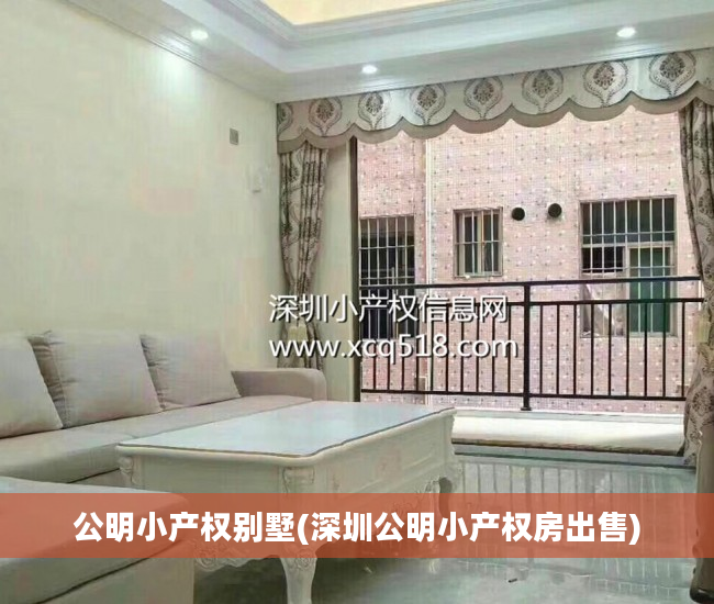 公明小产权别墅(深圳公明小产权房出售)