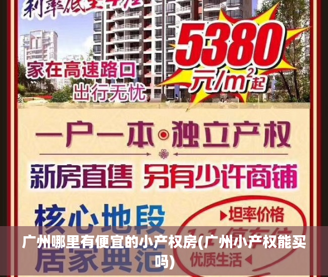 广州哪里有便宜的小产权房(广州小产权能买吗)