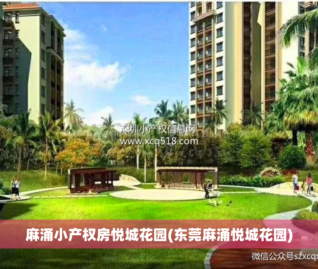 麻涌小产权房悦城花园(东莞麻涌悦城花园)