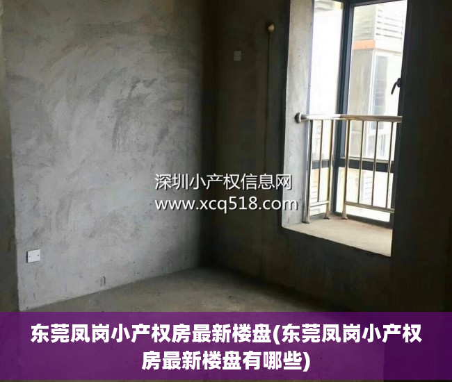 东莞凤岗小产权房最新楼盘(东莞凤岗小产权房最新楼盘有哪些)