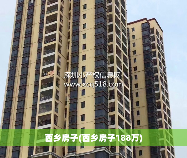 西乡房子(西乡房子188万)